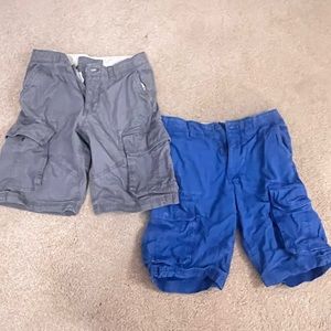 GAP Kids size 16 Boy cargo shorts (used) 2 items